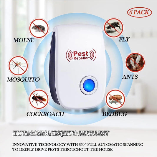 2026 New Ultrasonic Rat Mosquito Repellent Killer Plug-in Pest Control Safe Effective for Home Garden Indoor Outdoor Insect