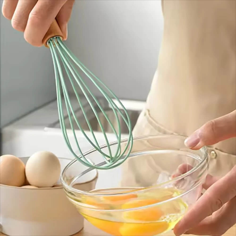 2-Piece Silicone Kitchen Utensil Set – Non-Stick, Wooden Handle