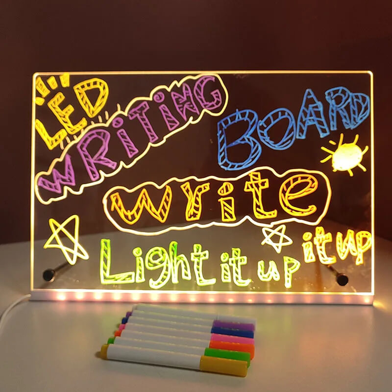 LED Note Board – Kids DIY Drawing Board with 7 Colors