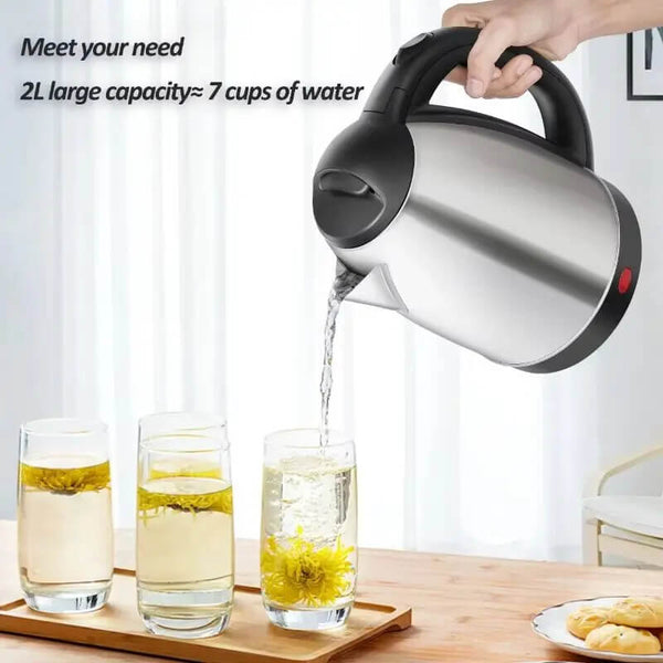 2L Automatic Electric Kettle – Stainless Steel