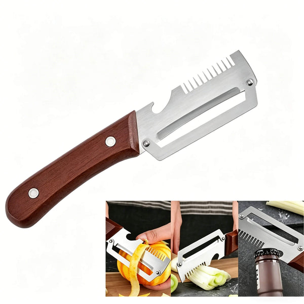 3-in-1 Multifunctional Peeler – Peeler, Knife & Bottle Opener