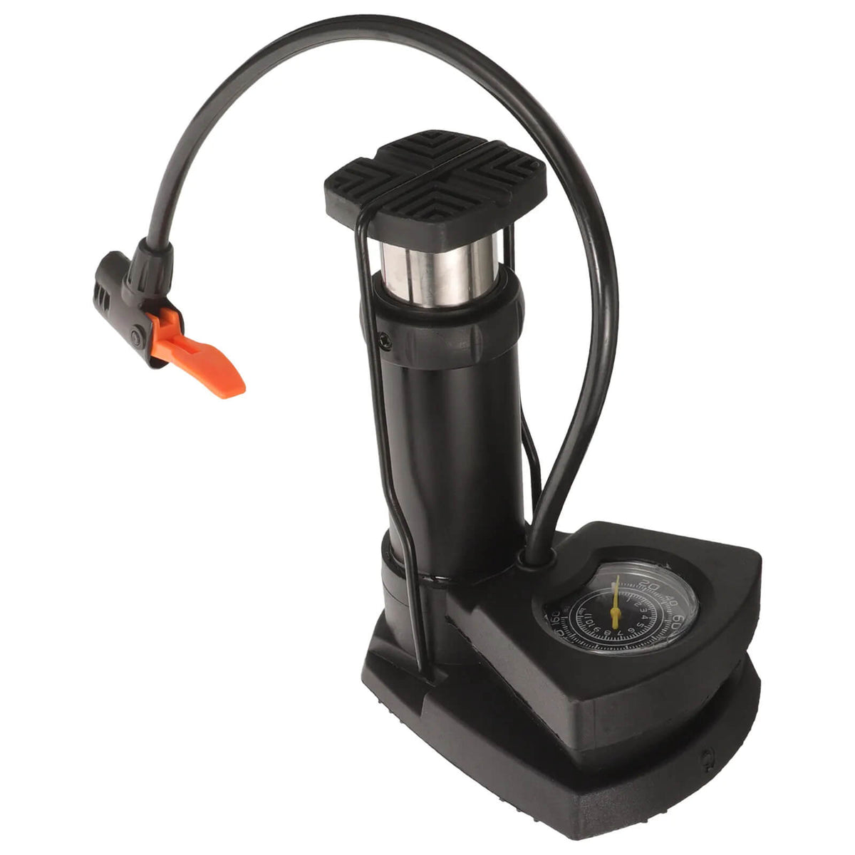 Foot Pedal Bike Pump with Pressure Gauge