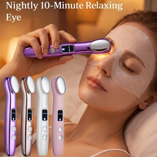 USB charging portable facial beauty device, facial neck and eye massager, perfect gift for women