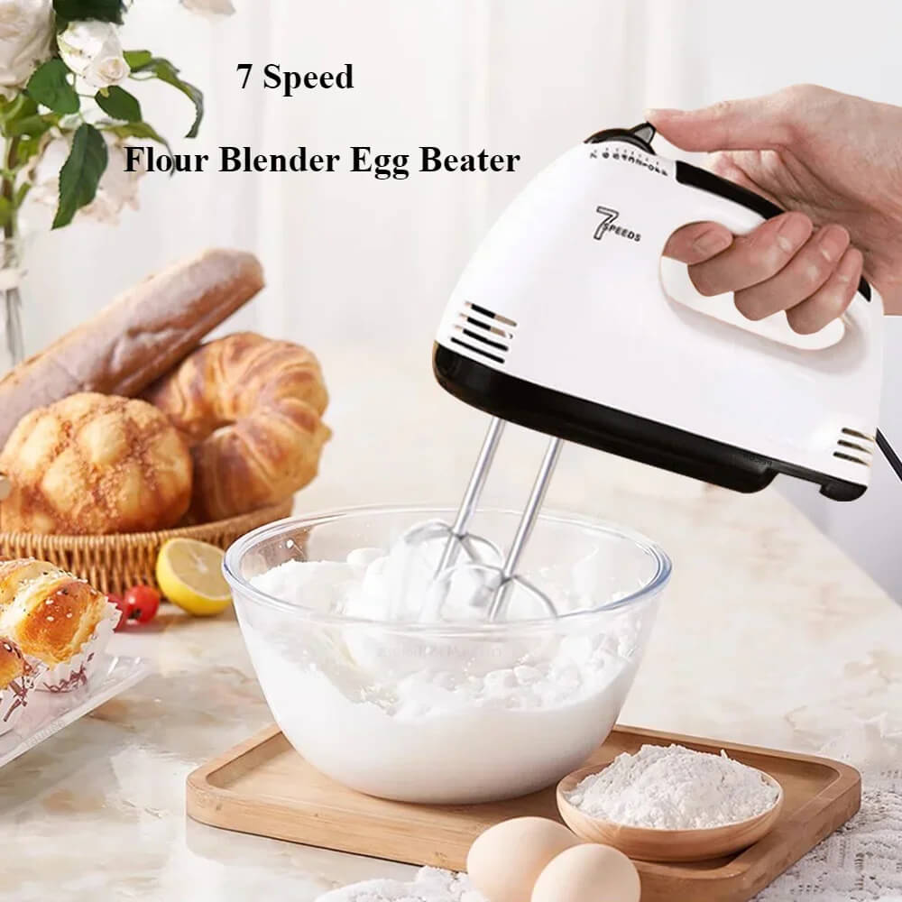 7-Speed Electric Egg Beater & Mixer