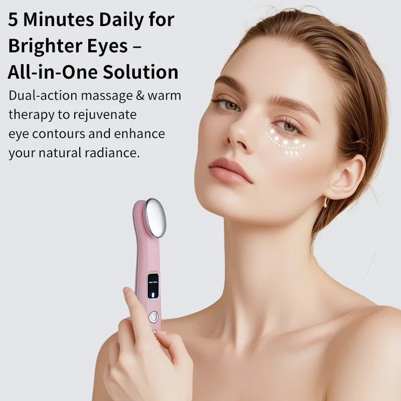 USB charging portable facial beauty device, facial neck and eye massager, perfect gift for women