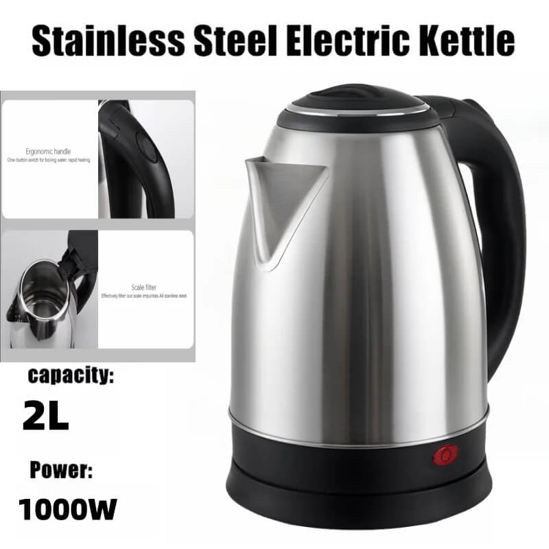 2L Automatic Electric Kettle – Stainless Steel