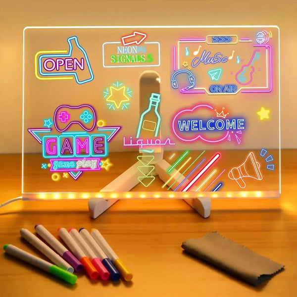 LED Note Board – Kids DIY Drawing Board with 7 Colors
