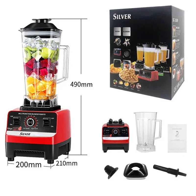 Silver Crest 2-in-1 Blender & Shaker Bottle