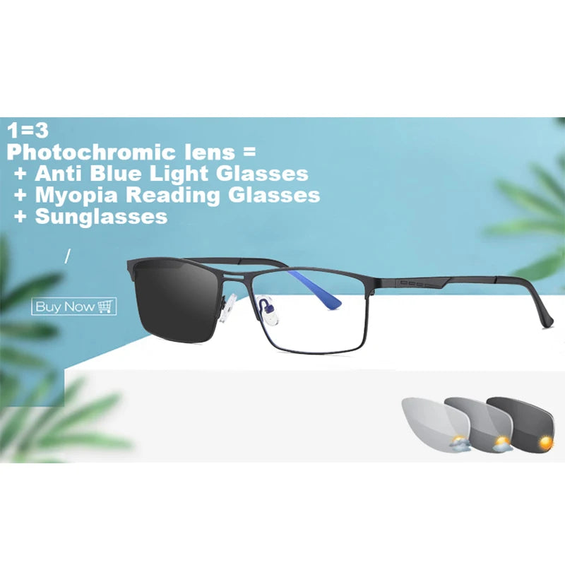 Men Blue Light Blocking Reading Glasses Myopia Prescription Eyeglasses Frames Women Optical Lenses Computer Eyewear Sunglasses