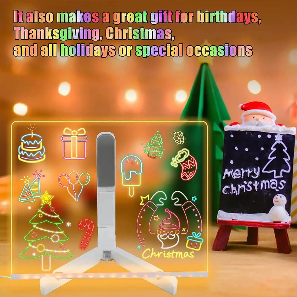 LED Note Board – Kids DIY Drawing Board with 7 Colors