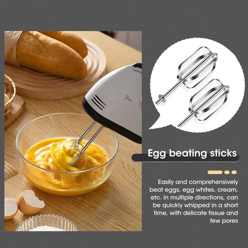 7-Speed Electric Egg Beater & Mixer