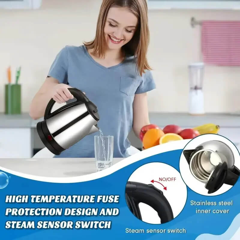 2L Automatic Electric Kettle – Stainless Steel