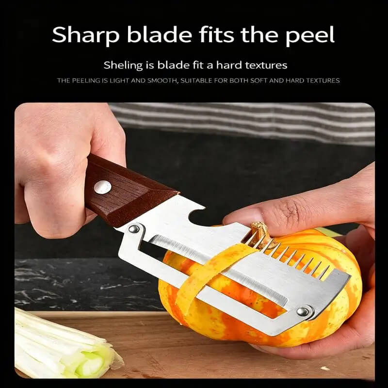3-in-1 Multifunctional Peeler – Peeler, Knife & Bottle Opener