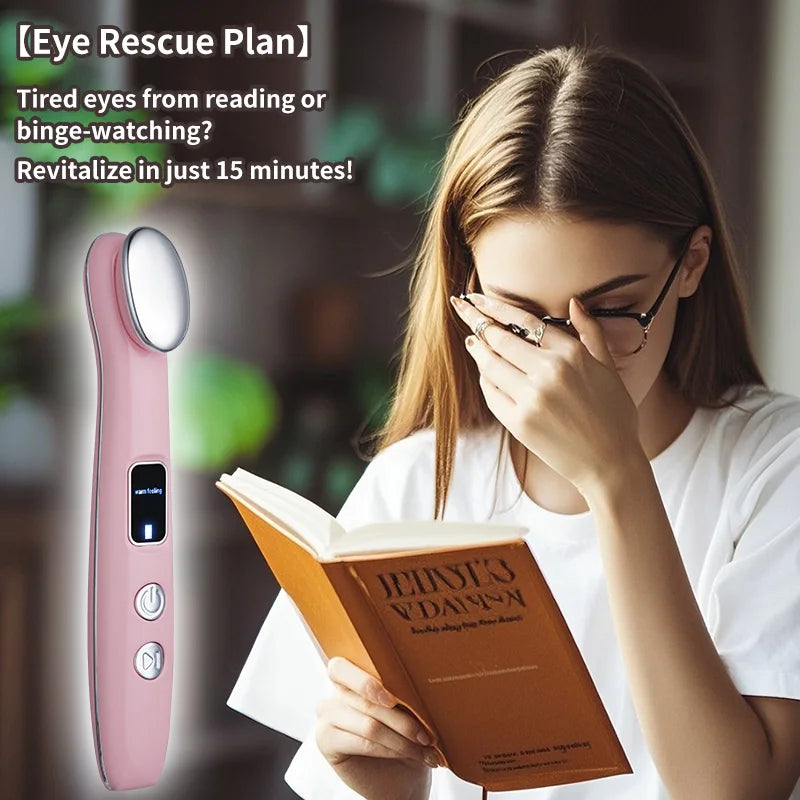 USB charging portable facial beauty device, facial neck and eye massager, perfect gift for women