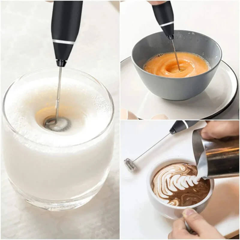 Electric Milk Frother & Egg Whisk – USB Rechargeable