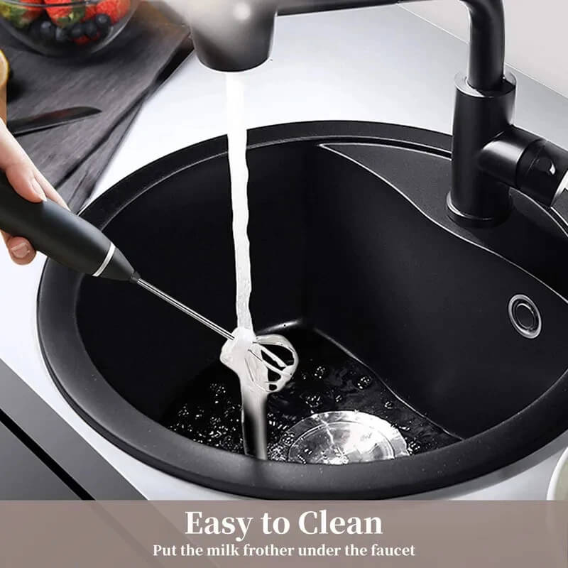 Electric Milk Frother & Egg Whisk – USB Rechargeable