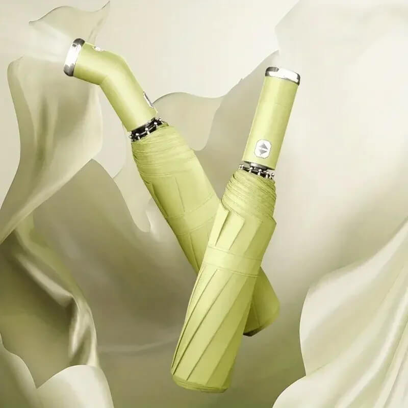 LED Flashlight Umbrella – Windproof, Auto-Fold